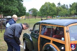 Oldtimerfreunde Zülpich Rallye 2012: technische Abnahme ALLER Teilnehmer vor dem Start