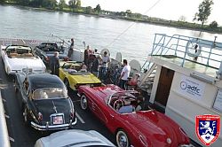 Oldtimerfreunde Zülpich - Herbstausfahrt 2014 : Autofähre in Remagen